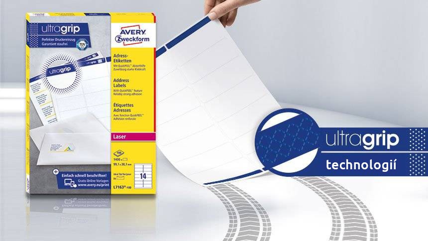 Adresní etikety ultragrip