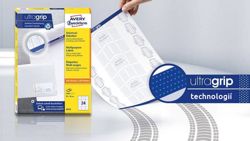 Univerzální etikety ultragrip