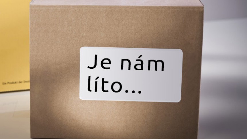 Expediční box s etiketou