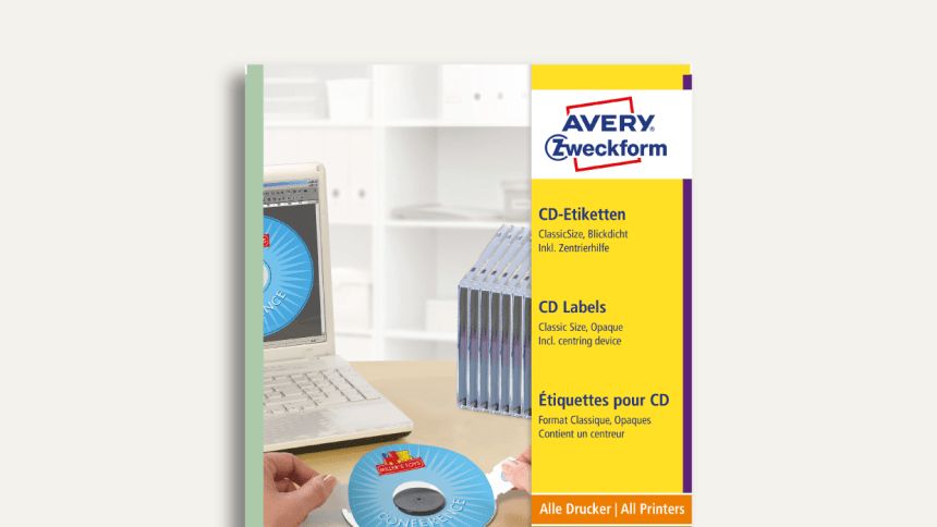Balení etiket na CD