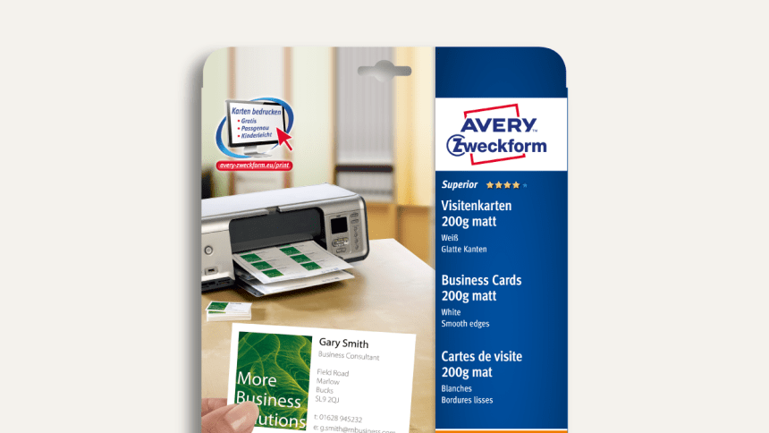 Balení vizitek
