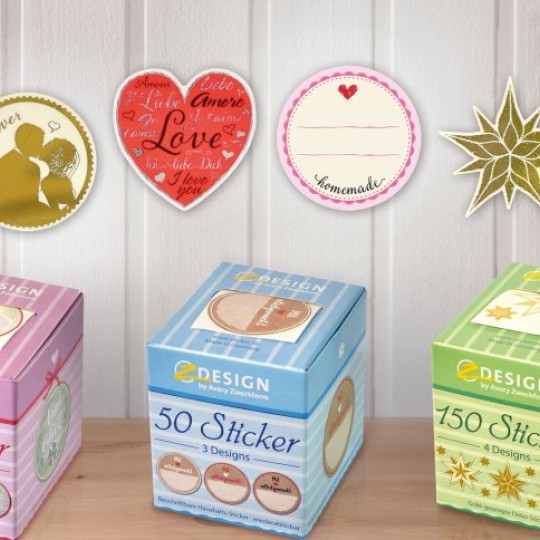 Tři balení dekoračních Z-Design etiket na roli