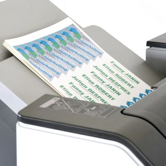 Tiskárna s potištěnými páskami