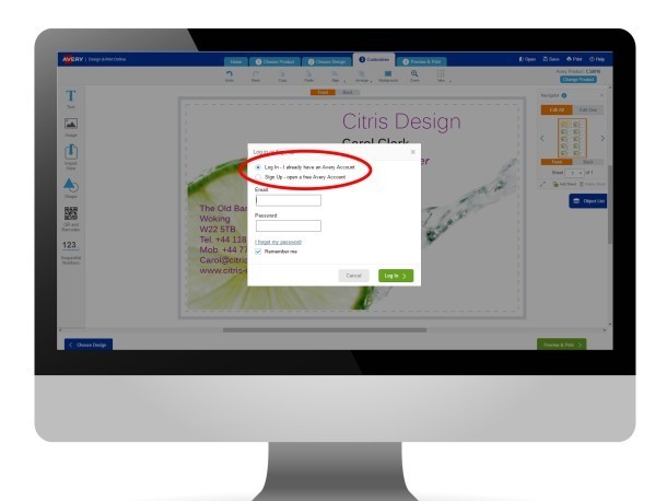 Stolní počítač se softwarem Design & Print