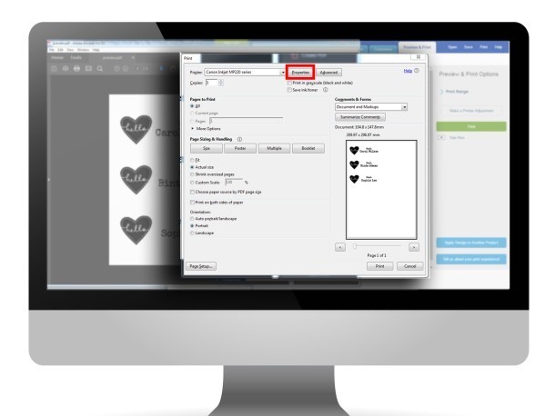 Stolní počítač se softwarem Design & Print