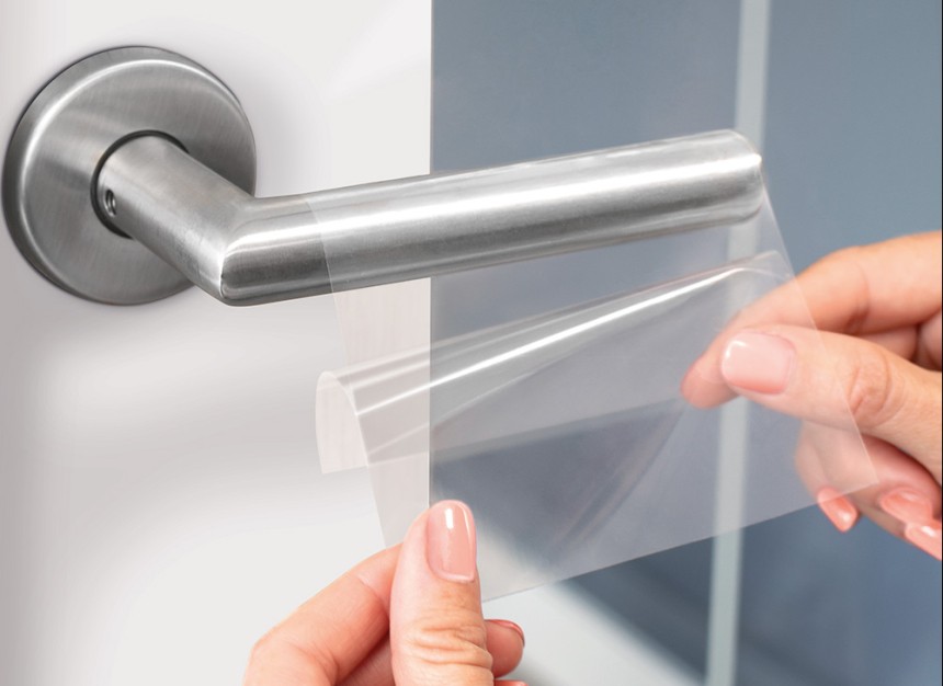 Antimicrobial door handle