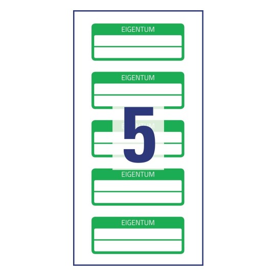 Inventární štítky 6926 50 x 20 mm