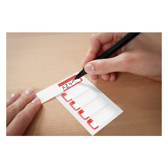 6902 4004182069028 Etikett Inventar Inventar-Etikett mit Laminat rot 1 part