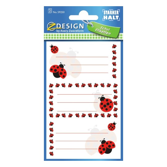 Etikety na sešity 59250