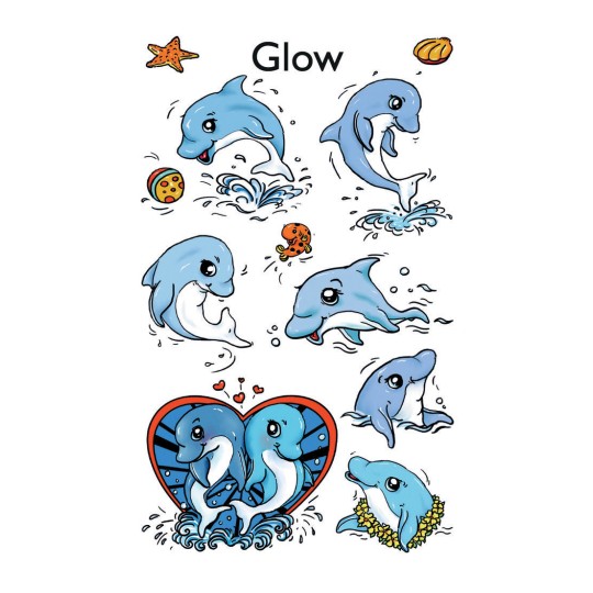 Dekorační etikety, svítící ve tmě 59254 76 x 120 mm