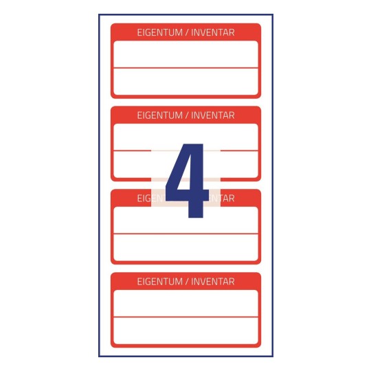 Inventární štítky 6904 60 x 30 mm