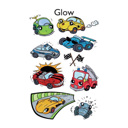 Dekorační etikety, svítící ve tmě 59252 76 x 120 mm