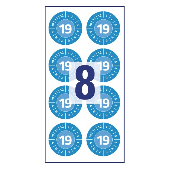 Revizní štítky 6946 Ø 30 mm