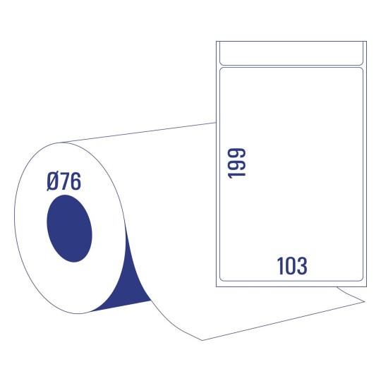 Termotransferové etikety na zásilky TT8060-76 103 x 199 mm