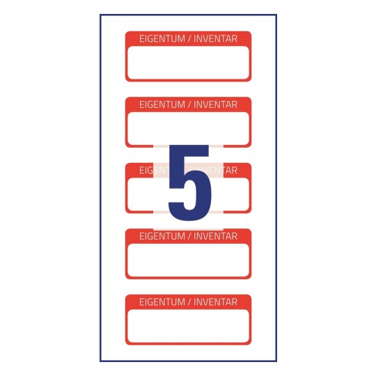 Inventární štítky 6902 50 x 20 mm