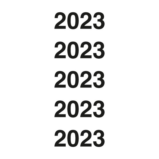 Etikety s letopočtem 2023 43-223 60 x 24 mm