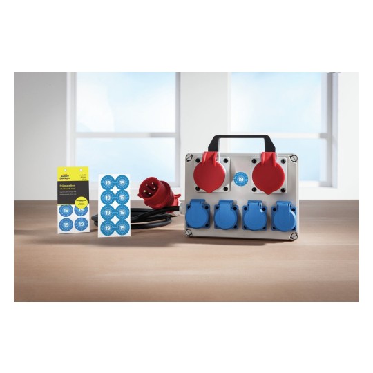 6946 4004182069462 Etikett Inventar Pruefplaketten 2019 30mm Abziehsicher anw