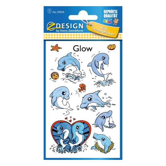 Dekorační etikety, svítící ve tmě 59254