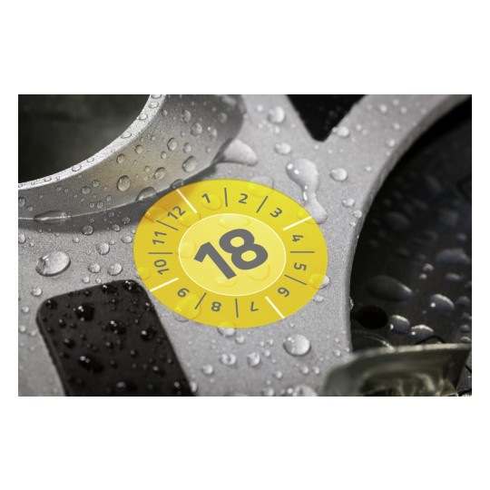 6939 4004182069394 Etikett Inventar Pruefplaketten 2018 20mm Vinyl 1 part