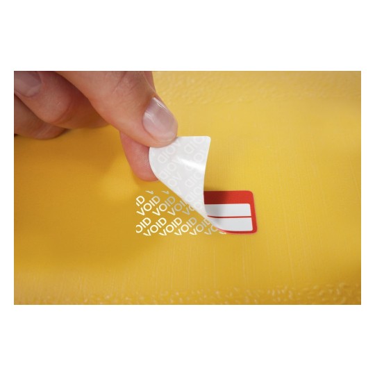 6925 4004182069257 Etikett Inventar Eigentums-Etikett Schachbrett rot 2 Felder 1 part