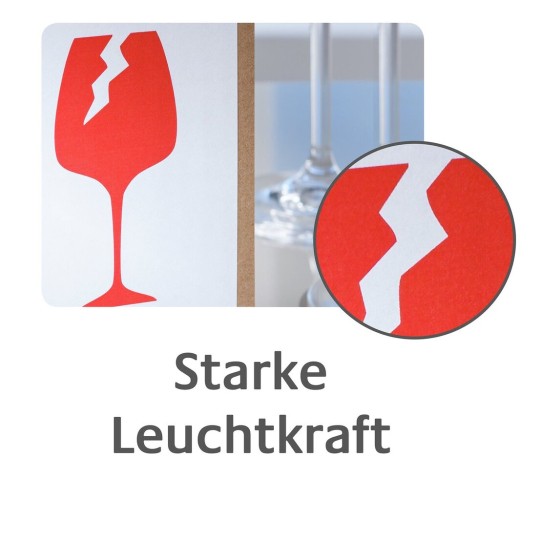 7252 4004182172520 Warnetiketten Leuchtkraft rot part