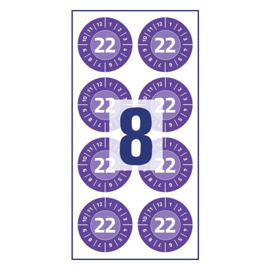 Revizní štítky
 6946-2022 Ø 30 mm