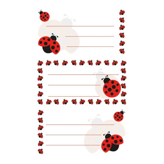 Etikety na sešity 59250