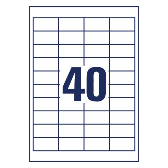 Univerzální etikety, recyklované LR3657-10 48,5 x 25,4 mm