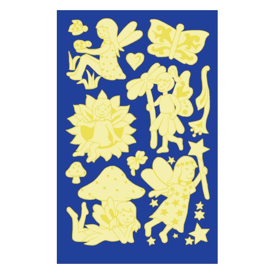 Dekorační etikety, svítící ve tmě 59259 76 x 120 mm