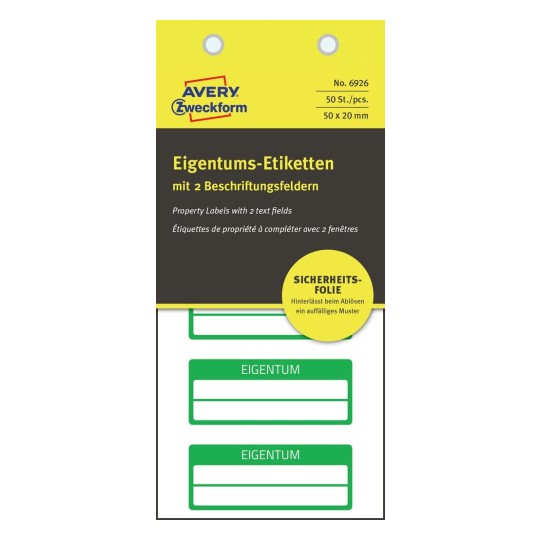 Inventární štítky 6926