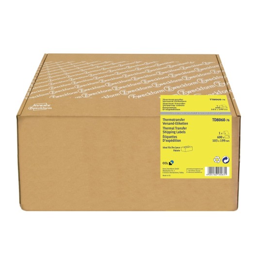 Termotransferové etikety na zásilky TT8060-76