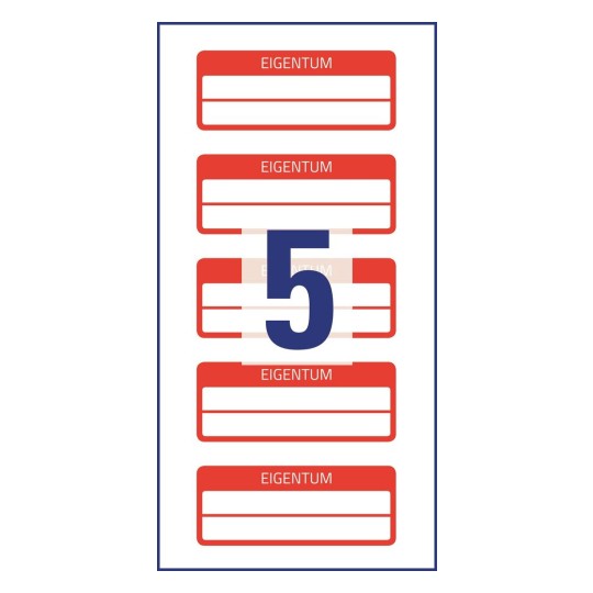 Inventární štítky 6925 50 x 20 mm