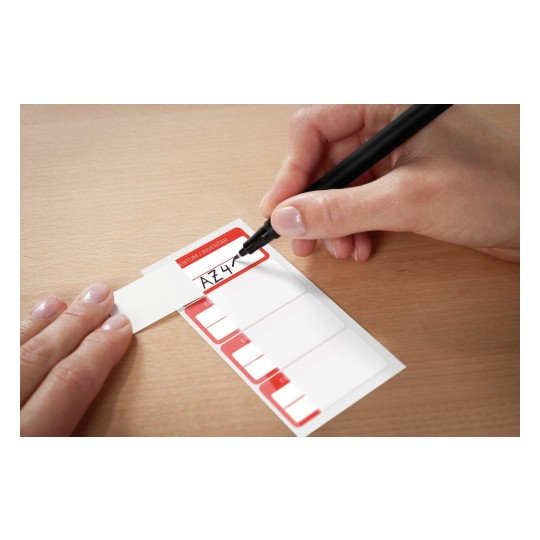 6904 4004182069042 Etikett Inventar Inventar-Etikett mit Laminat rot 1 part