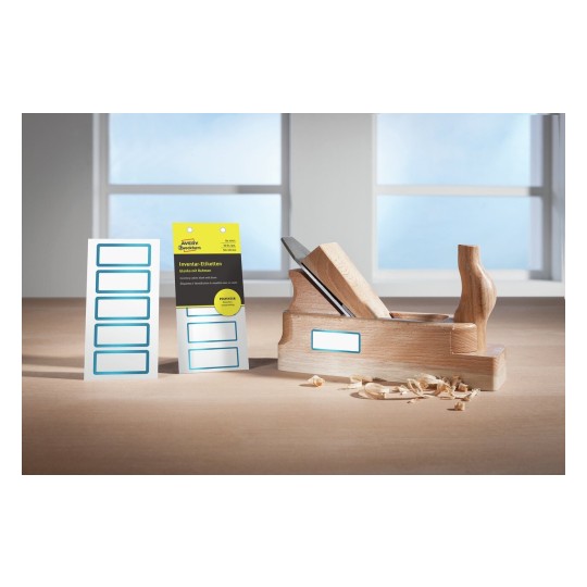 6914 4004182069141 Etikett Inventar Polyester blau blanko anw