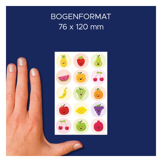 Porovnání velikostí s rukou, Článek: 4430, jeden list třpytivých samolepek, formát: 85 x 160 mm, barva: pestrá?