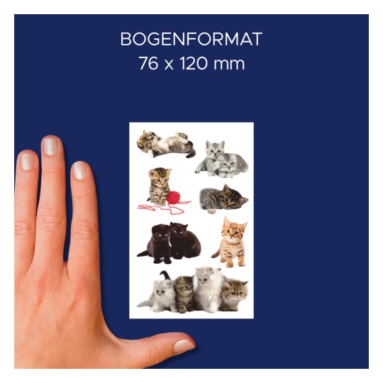 Porovnání velikosti s rukou, Článek: 55971, jeden list dětských samolepek, Formát: 85 x 160 mm, Barva: Barevná