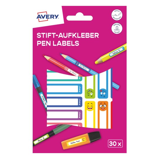 Obrázek balení: Avery Zweckform informační štítky, Článek: 59505, Formát: 85 x 160 mm, Obsah: 6 samolepek / 1 arch, 6 samolepek/arch?