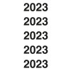 Etikety s letopočtem 2023 43-223 60 x 24 mm
