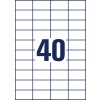 Výkres raznice jednotlivého listu A4, Artikl: 3651, Univerzální etikety, Formát: 52,5 x 29,7 mm, 40 etiket/list?