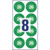 Obrázek jednotlivého listu, Článek: 6944-2026, Kontrolní štítky, Formát: ⌀ 30 mm, 8 kontrolních štítků/list?