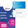 Balení držáků na jmenovky Avery a dva průhledné odznakové vložky ve stylu připínacího špendlíku, plus modrá jmenovka?