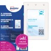 Balení kartonových držáků odznaků Avery XL se vzorovým odznakem a velkým číslem 4?