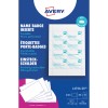 Balení vložek do jmenovek Avery se vzorovým archem jmenovek a podrobnostmi o produktu?