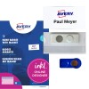 Sada jmenovek Avery s magnetickými jmenovkami, vložkami a modrým obalem?