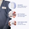 Obrázek představuje štítkové vložky od společnosti Avery, které obsahují informace o jejich produktu, včetně 160 vložek do držáků odznaků, snadného oddělování, vysoce kvalitního papíru a možností designu s hromadnou korespondencí.