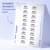 List A4 obsahující 18 vložek s názvem 'Paul Meyer' a logem 'Avery'.