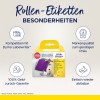 Obrázek zobrazuje balení produktu pro etikety Avery, které ukazuje jeho kompatibilitu s tiskárnami štítků Dymo, záruku kvality a funkce jako snadné odstranění. Pozadí je světlé s texty zvýrazňujícími vlastnosti produktu.