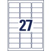 Razítkový výkres jednotlivého listu A4, článek: J4721-25, adresní štítky, formát: 63,5 x 29,6 mm, 27 štítků/list?