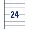 Razkreslení jednotlivého listu A4, článek: L4718-20, povětrnostně odolné fóliové etikety, formát: 70 x 37 mm, 24 etiket/list?