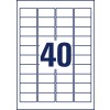 Výkres výseku jednotlivý list A4, Článek: L6140-20, Etikety s průmyslovým lepidlem, Formát: 45,7 x 25,4 mm, 40 etiket/list?